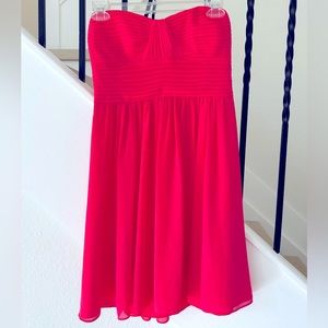 BCBG Mini Cocktail Dress- Coral Red